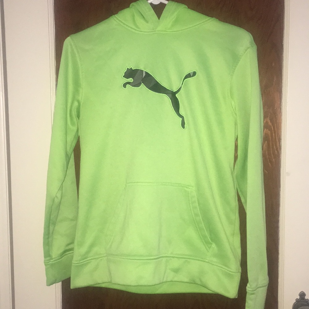 🌕2/$35🌕 Lime green Puma Hoodie